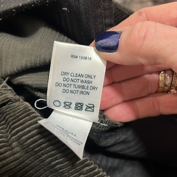 Trave Sloan Green Corduroy Trouser Size 26 - Picture 11 of 15